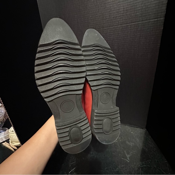 Encore Fiesso Blue / Red Genuine Leather Monk Strap Size 11 Mens Shoes Loafers - Picture 9 of 15